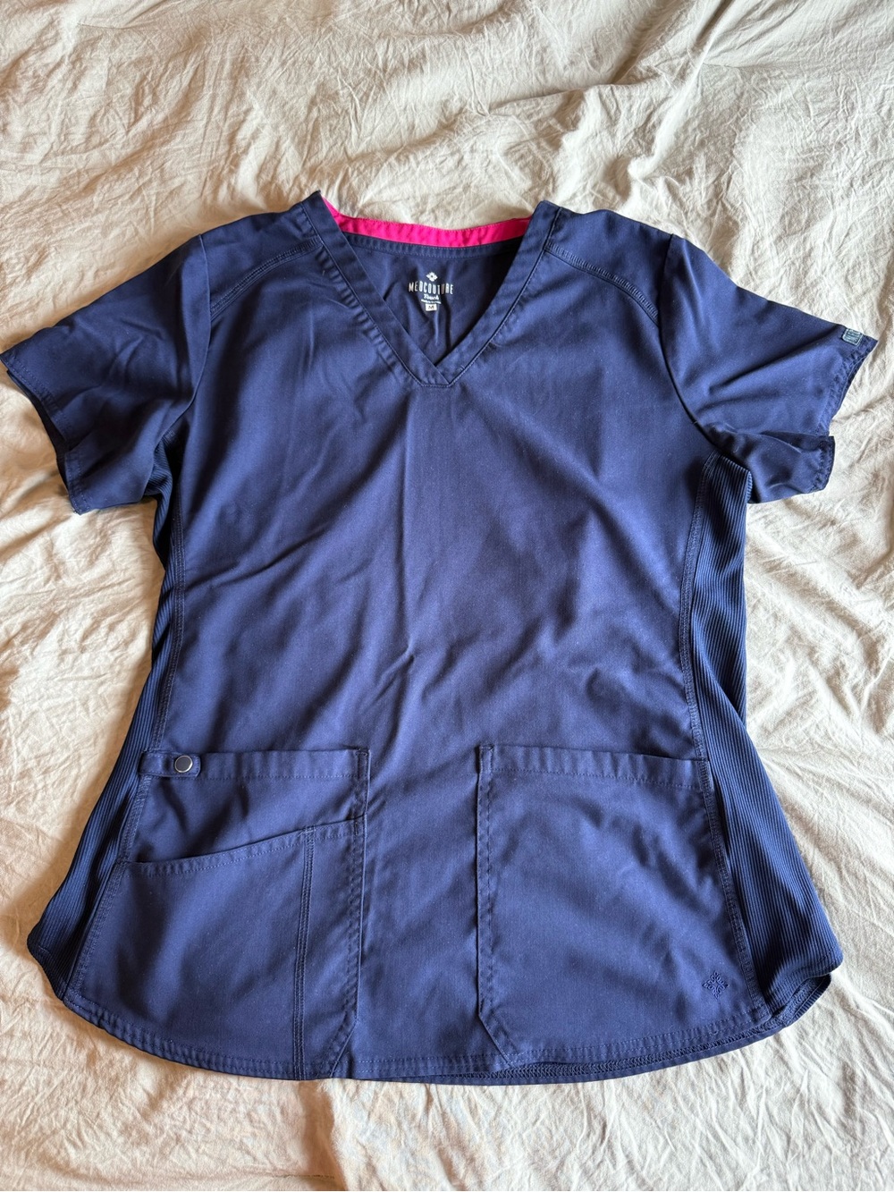 Med Couture Touch Women’s Scrub Top in Navy
